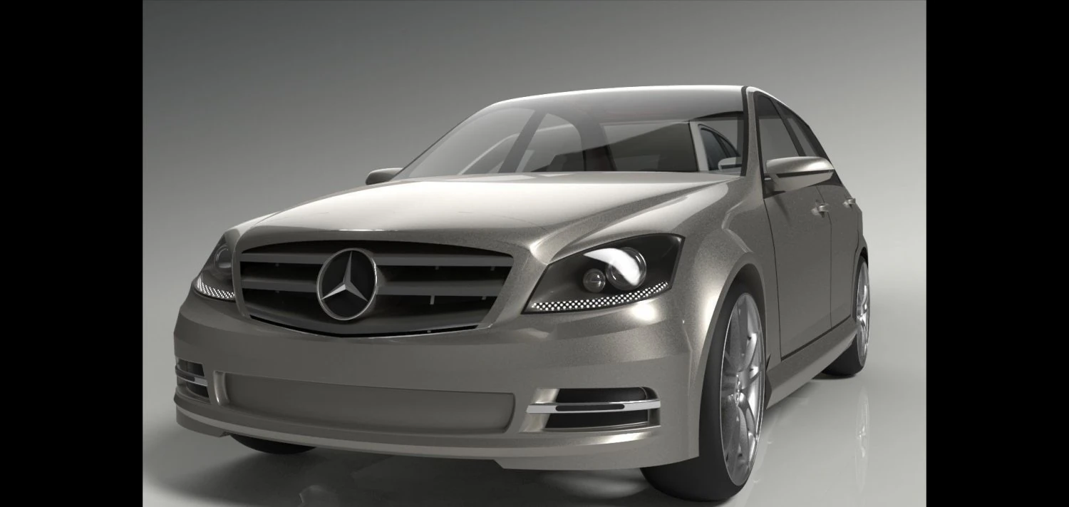 mercedes c class 3D Model .c4d .max .obj .3ds .fbx .stl .blend 