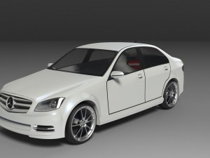 mercedes c class 3D 模型