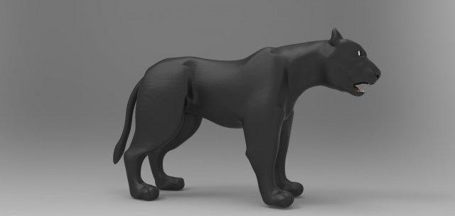 panther 3D Модель .c4d .max .obj .3ds .fbx .stl .blend 