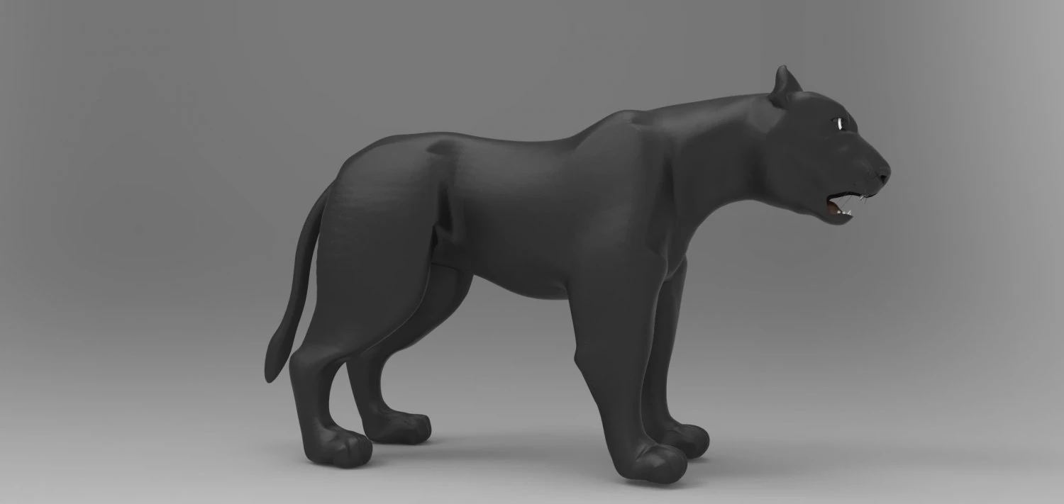 pantera Modelo 3D .c4d .max .obj .3ds .fbx .stl .blend 