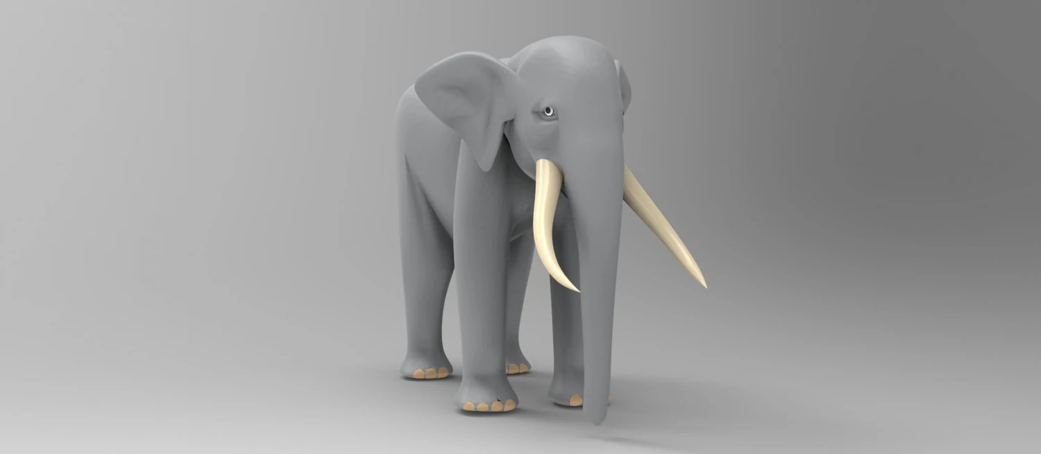elephant 3D Model .c4d .max .obj .3ds .fbx .stl .blend 
