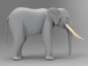 elephant Modello 3D