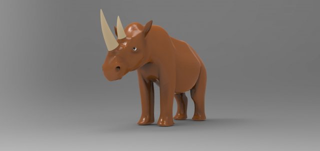 rhinocerous Modèle 3D .c4d .max .obj .3ds .fbx .stl .blend 