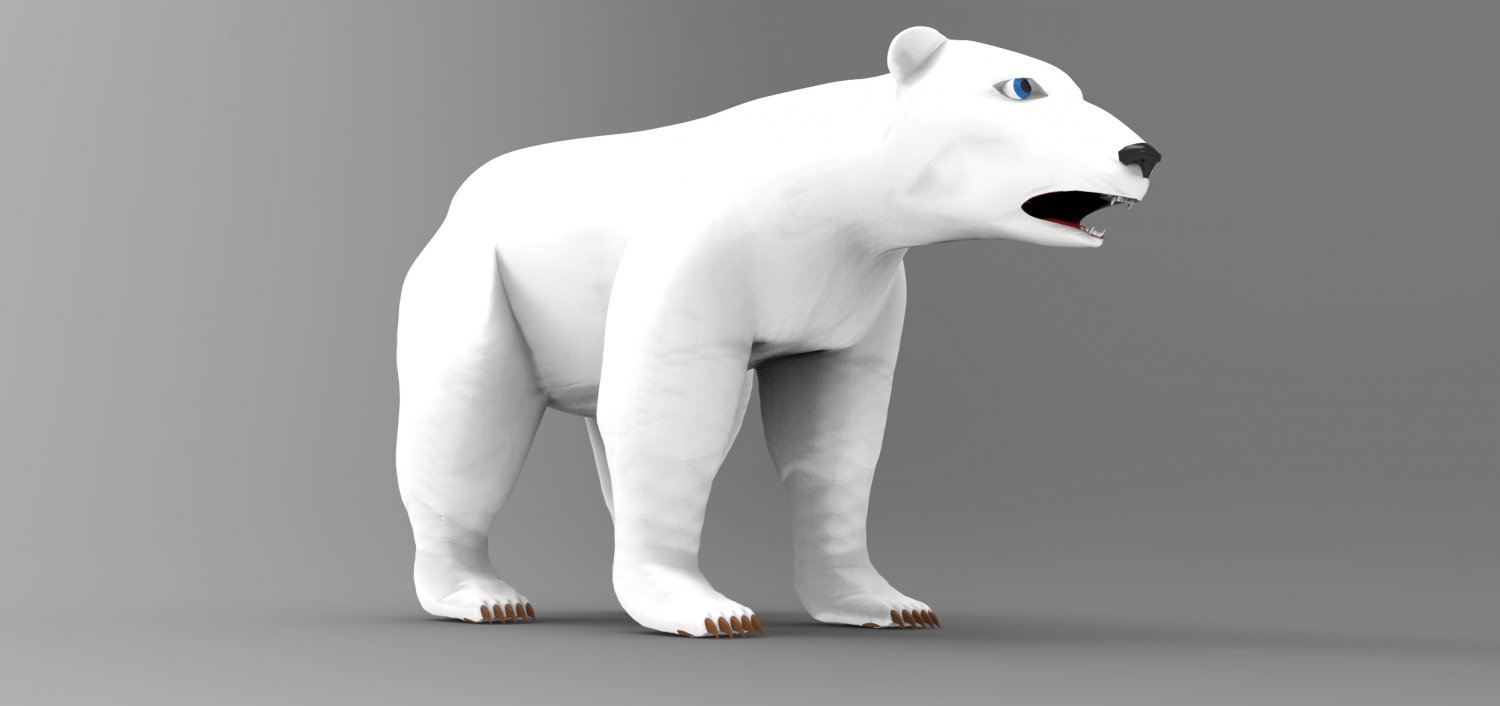 Polarbear 3d Model In Bear 3dexport