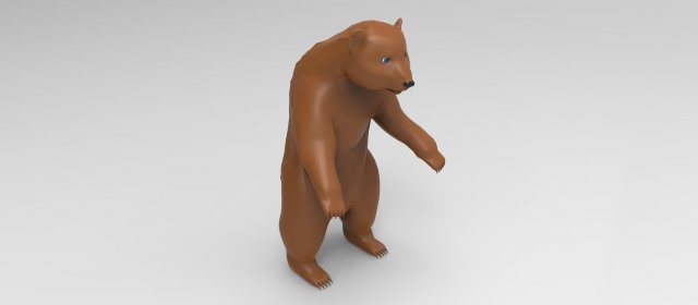bear 3Dモデル .c4d .max .obj .3ds .fbx .stl .blend 