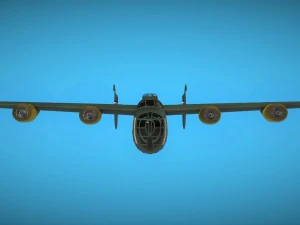 b 24 bomber 3D Model