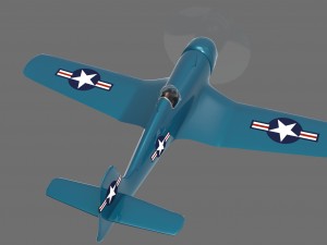 f4u corsair p Model 3D