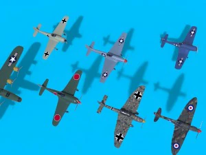 airplanes wwii collection 3D Model