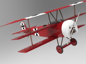 fokker dr i triplane 3D Model