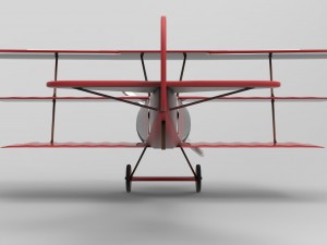 fokker dr i triplane 3D Модель