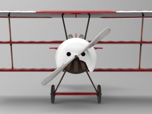 fokker dr i triplane 3D Модель