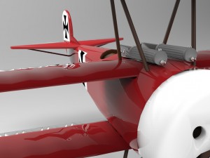 fokker dr i triplane 3D Модель