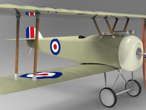 sopwith camel plane 3D Model
