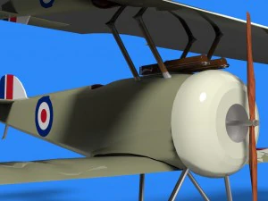 sopwith camel plane 3D Model
