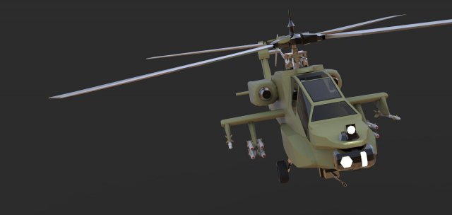 boeing ah-64 apache 3D Model .c4d .max .obj .3ds .fbx .stl .blend 