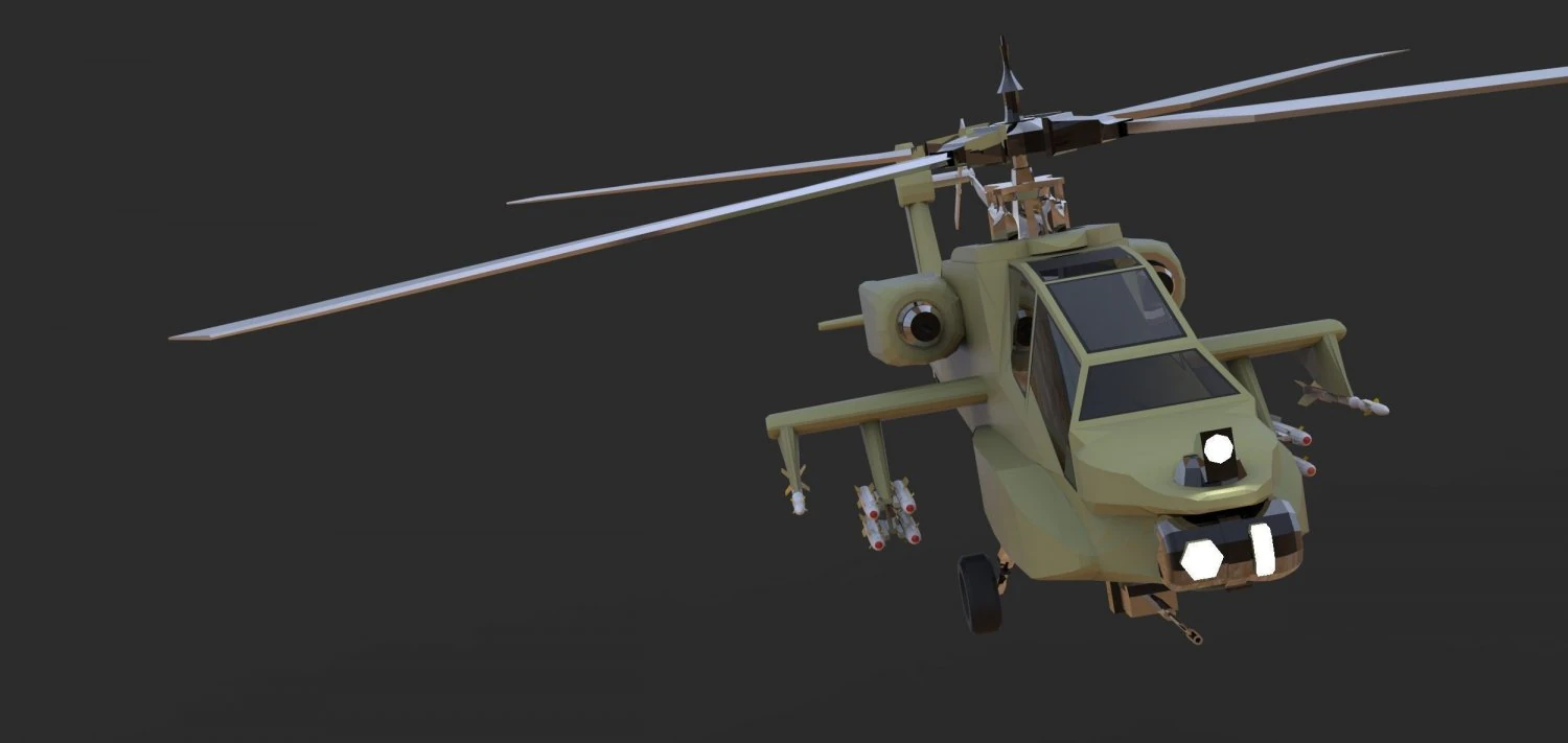 boeing ah-64 apache 3D Model .c4d .max .obj .3ds .fbx .stl .blend 