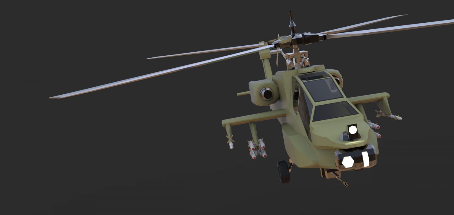 pic Boeing Ah-64 Apache 3D Model 3dexport