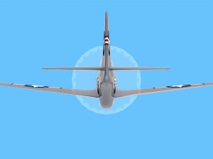 mustang p51 Modèle 3D