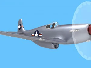 mustang p51 3D Model