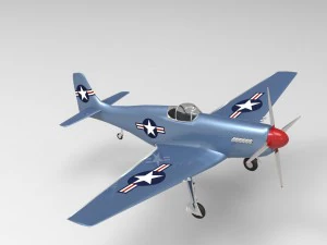 mustang p51 3D Model