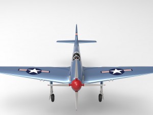 mustang p51 Modèle 3D