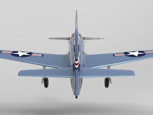 mustang p51 Modèle 3D