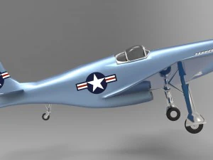 mustang p51 3D Model