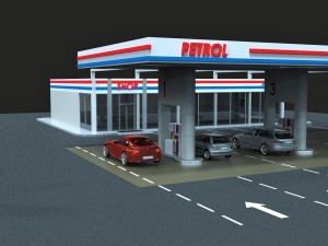 gas station 3D 模型