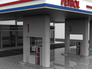gas station 3D 模型