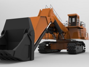 hydraulic excavator 3D Модель