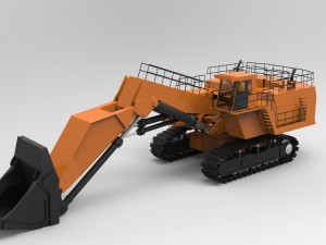 hydraulic excavator 3D Модель