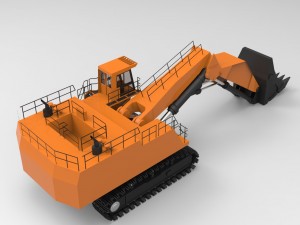 hydraulic excavator 3D Модель
