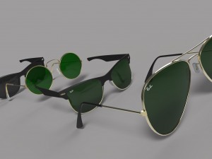 sunglasses collection 3D Модель