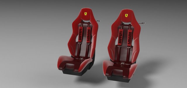 ferrari 430 seats 3D मॉडल .c4d .max .obj .3ds .fbx .stl .blend 