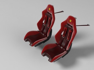 ferrari 430 seats 3D मॉडल