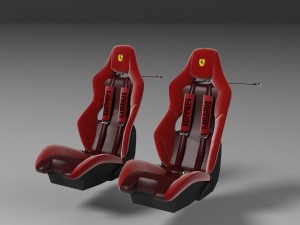ferrari 430 seats 3D मॉडल