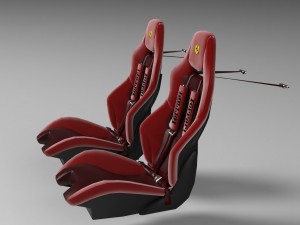 ferrari 430 seats 3D मॉडल
