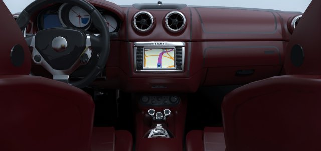 ferrari california interior Modelo 3D .c4d .max .obj .3ds .fbx .stl .blend 