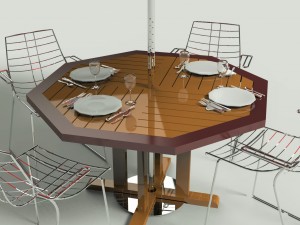 garden set net 3D 모델