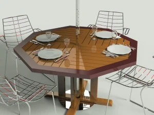 garden set net 3D Model