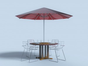 garden set net 3D Model