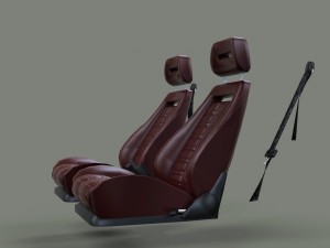 ferrari 288 gto seats 3D Модель