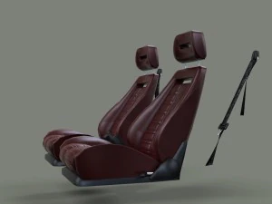 ferrari 288 gto seats 3D Model
