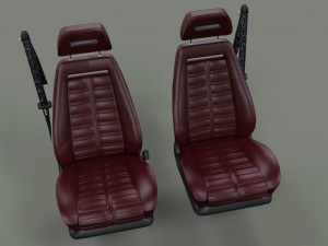 ferrari 288 gto seats 3D Модель