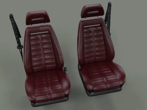 ferrari 288 gto seats 3D Model
