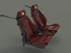 ferrari 355 berlinetta seats 3Dモデル