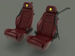 ferrari 355 berlinetta seats 3D Model