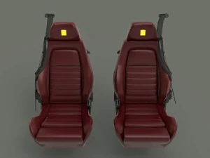 ferrari 355 berlinetta seats 3D Model