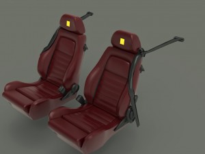 ferrari 355 berlinetta seats Modello 3D
