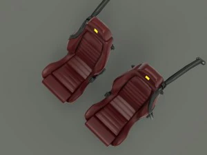 ferrari 355 berlinetta seats 3D Model